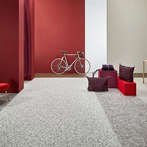 Плитка ПВХ Forbo Allura Material 63486DR7-63486DR5 grey terrazzo фото 3 | FLOORDEALER